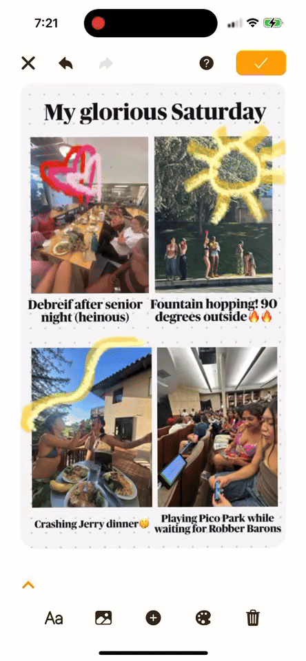 Documenting in the canvas